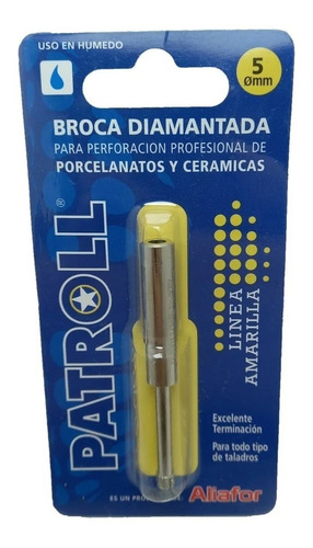 Mecha Copa Diamantada 5mm Porcelanato Aliafor Patroll