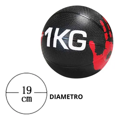 Balón Medicinal 1kg Con Rebote Para Entrenamiento