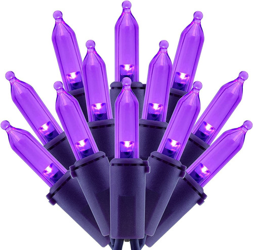 Luces Led De Navidad Moradas Con Cable Morado, 200 Led ...