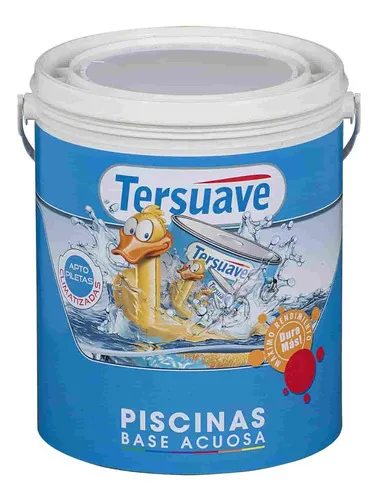 Pintura Para Piletas Piscinas Tersuave Acuosa Mate 10 Lt Color Azul