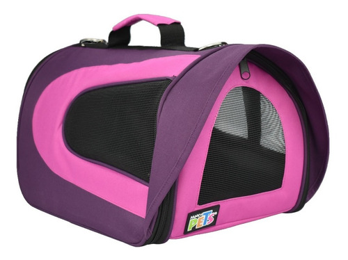 Bolsa Transportadora Mascotas Intermedia Tela Morada Fancyp