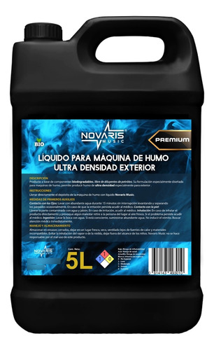 Líquido Para Máquina De Humo Ultra Densidad Para Exterior 5l