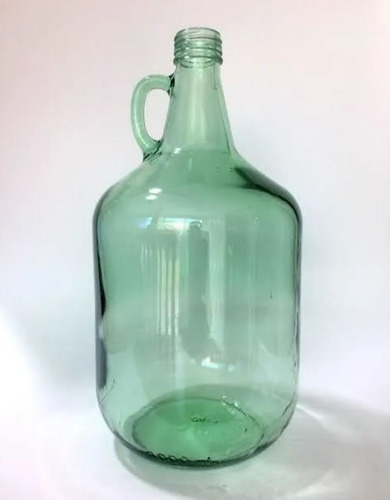 Botellas De 4 Litros De Vidrio Y Tapas (caja Con 6 Piezas) Verde Georgia