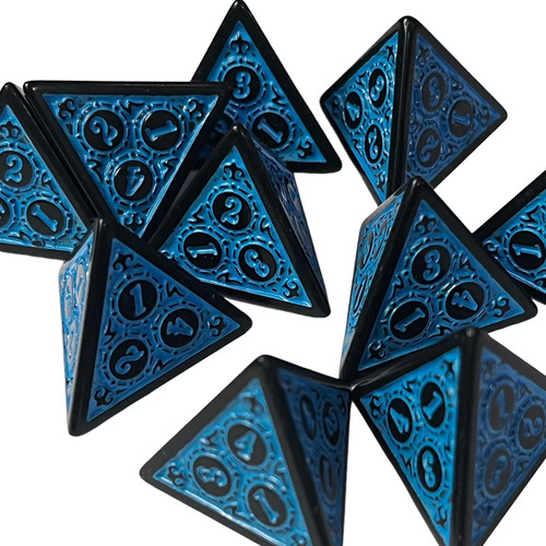 2 Dados De Varios Lados Dados De Acrílico Juegos De Azul