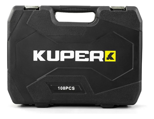 Set Herramientas Kuper Tubo Crique Puntas 108 Pzs Maletin Color Amarillo