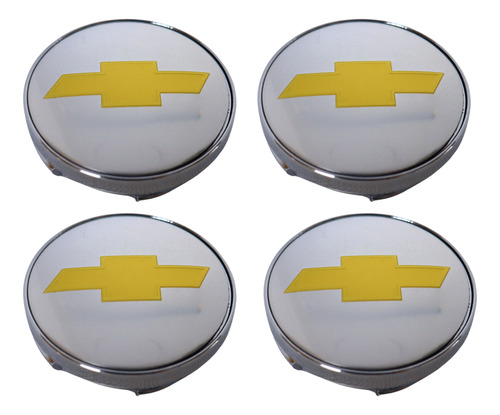 4 Centros De Rin Para Chevrolet Captiva Trax Malibu 60mm