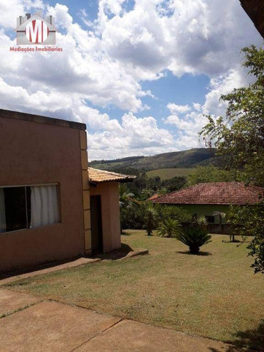 Linda Chácara Com Escritura, 02 Dormitórios, Pomar, Toda Gramada E Vista Maravilhosa À Venda, 1026 M² Por R$ 270.000 - Rural - Tuiuti/sp - Ch0019
