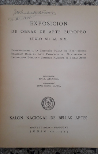 Exposición Obras De Arte Europeo Siglo Xii A Xix Koenigsberg