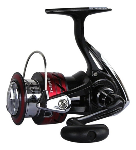 Molinete Sweepfire 2b Cs 5000 - 3 Rol - 8kg - 4.6:1 - Daiwa Cor Preto/vermelho Lado Da Manivela Direito/esquerdo