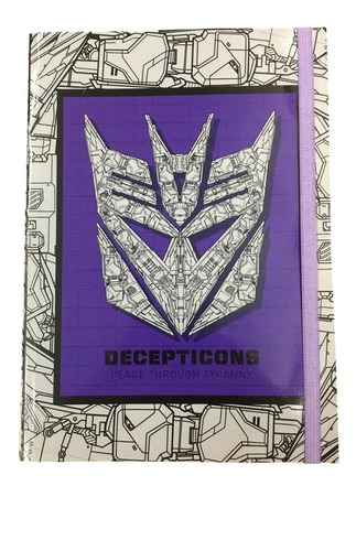 Libreta/cuaderno/anotador Transformers Decepticon Muy Lejano