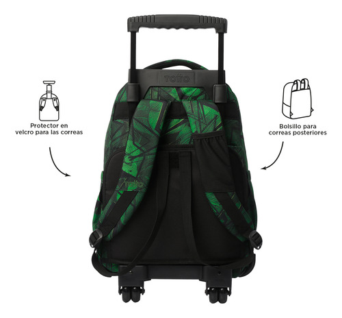 Mochila Escolar Con Ruedas Para Niño Renglon Totto