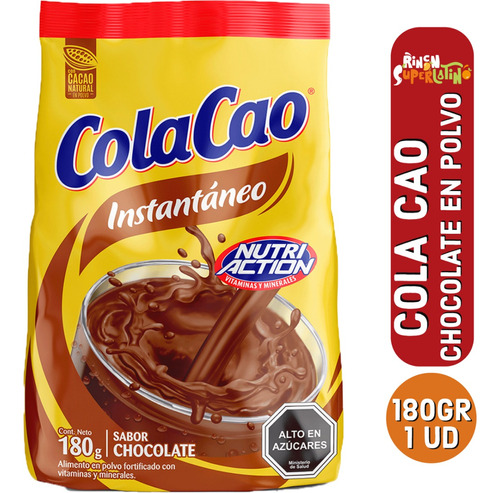 Cola Cao Chocolate En Polvo Colacao 180gr Bolsa