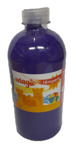 Tempera Pintura Albamagic Botella Pote 700ml Colores Jardin Color Violeta