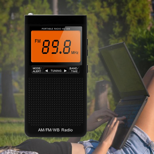 Radio Portátil Am Fm Mini Radio Estéreo De Bolsillo Para Gim