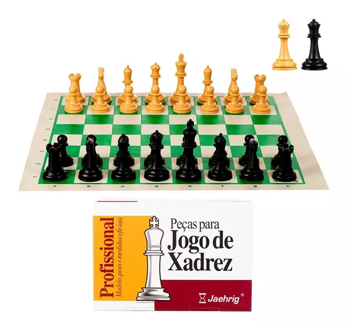 Jogo De Xadrez Jaehrig Profissional Sem Peso Tabuleiro 48x48