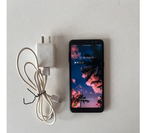 Samsung Galaxy A8 32 Gb Negro + Cargador Y Cable - Leer