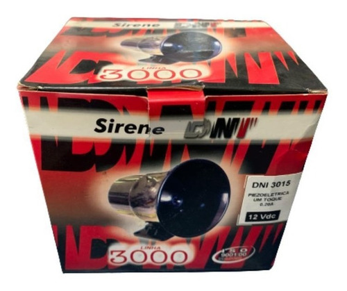 Sirene Tipo Corneta Eletrônica Piezoelétrica - Dni3015 Nova