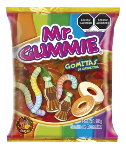 Mr Gummie Gomitas Lombrices Dulce Fruta Gusanito Granel 1 Kg