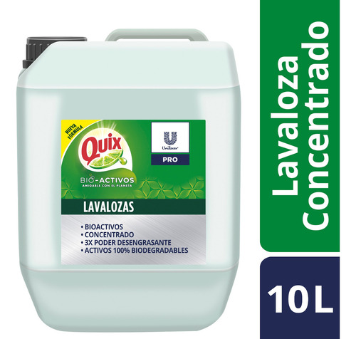 Quix Lavaloza Concentrado Limon Profesional 10L