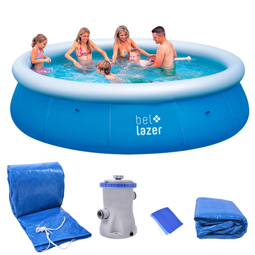 Piscina Inflável 8200l Kit Com Filtro 116600 Belfix 220v
