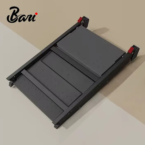 Escalera Plegable Negra De Tres Peldaños Para Puerta