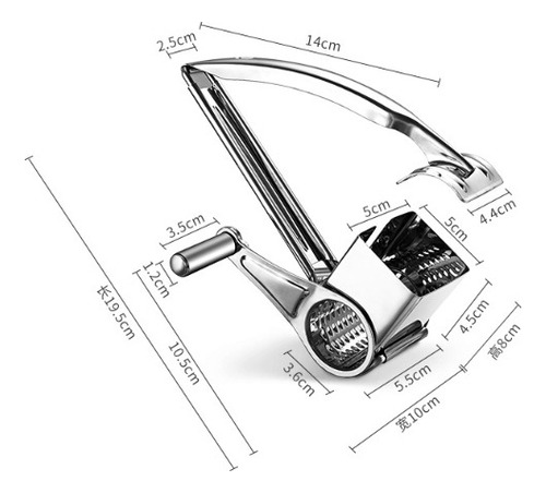 Herramienta Manual Multifuncional Para Queso, Acero Inoxidab