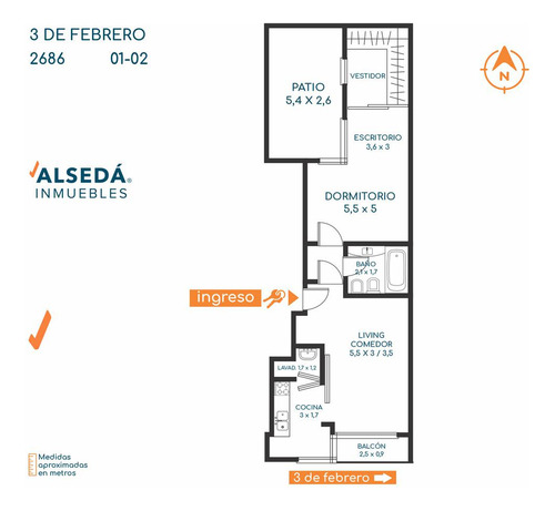 Departamento 1 Domitorio Venta Rosario Lourdes
