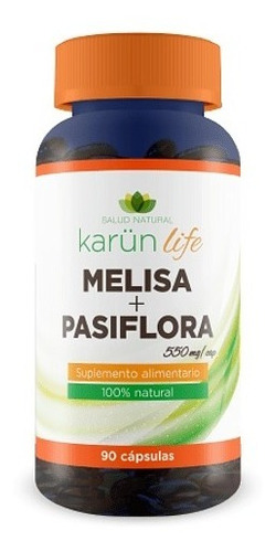 Melisa + Pasiflora 550mg | Tranquilizante Natural | 90 Caps.