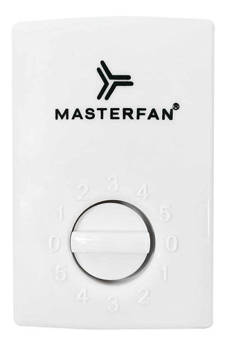 Imagen 4 de 4 de Ventilador de techo Masterfan Prometheus blanco con 3 aspas de metal, 56" de diámetro 127 V
