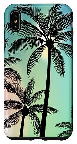 Funda Para iPhone XS Max Exotic Nature Palm Tree Sunny Be-02