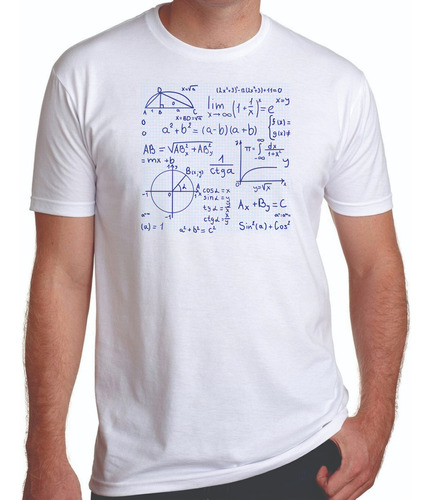 Camiseta Ecuaciones Unisex, Matemáticas, Sublimado Math10