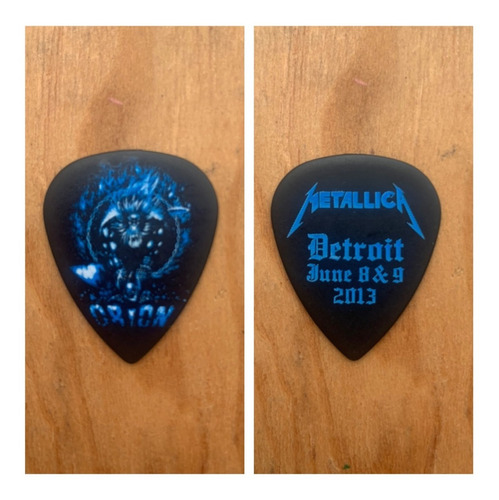 Pua/ Plumilla Guitarra Metallica Orion Detroit 2013 