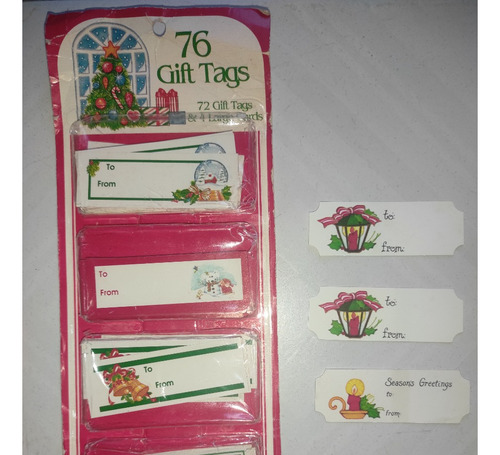 Tarjetas De Navidad Pequeñas Importadas Made In Usa 2 X 3 