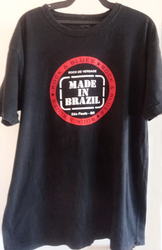 Camiseta Banda Made In Brazil (usada) Rock And Roll Br