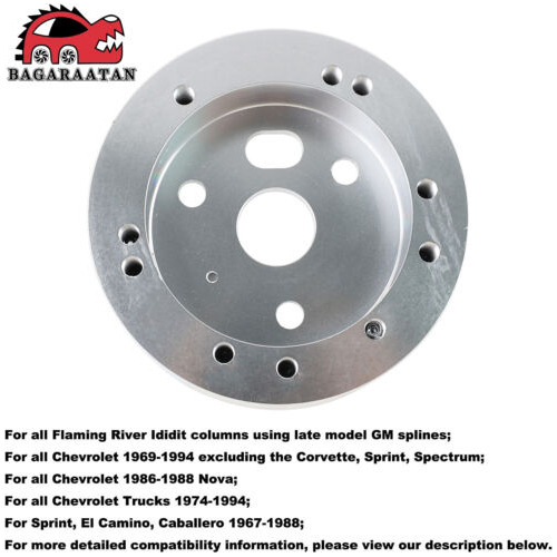 5 & 6 Hole Steering Wheel Hub Adapter Polished For Gm Ch Uux