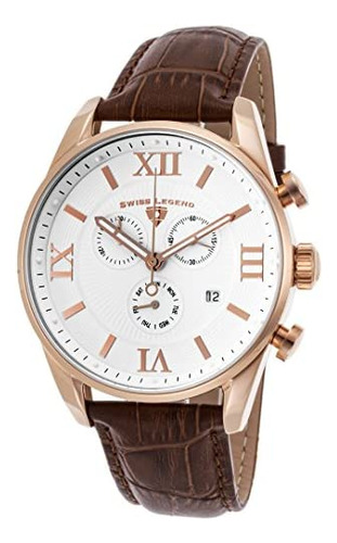 Swiss Legend Mens Rg-02-brn Bellezza Reloj Analógico De Cuar