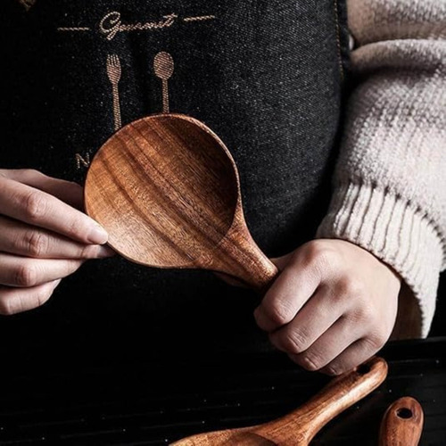 ~ Cuchara De Arroz De Madera Natural, For Servir Arroz