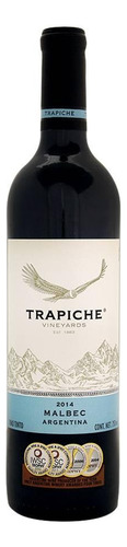 Pack De 4 Vino Tinto Trapiche Malbec 750 Ml