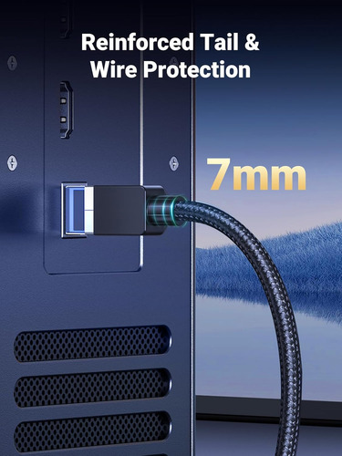 Ugreen Cat 8 Ethernet Cable 6ft, High Speed Braided 40gbp...