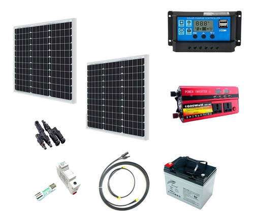 Kit Solar 100w Con 200v / Diaconcl