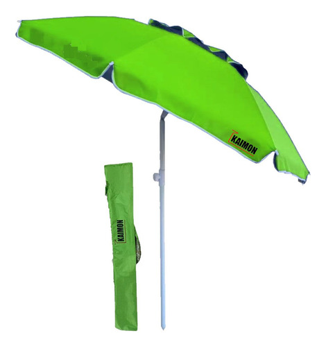 Sombrilla Playa Kaimon SK180 reclinable  color verde con diseño liso