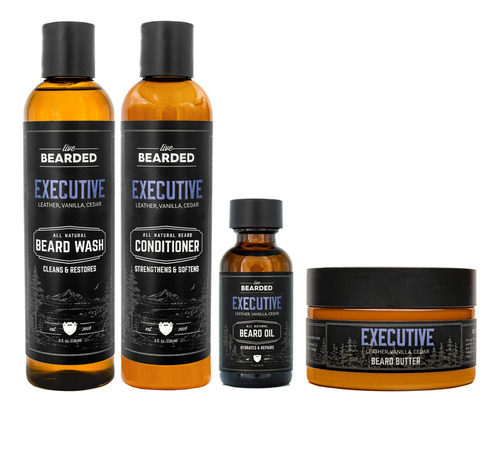 Live Bearded Kit Completo De Aseo Para Barba  Ejecutivo  Aco