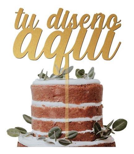 Imagen 1 de 2 de Cake Topper Adorno Personalizado Para Pastel 25cm
