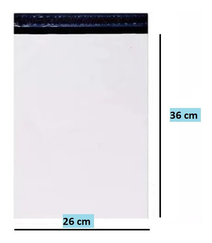 Envelope De E-commerce Plástico Com 100 Unidades 26x36