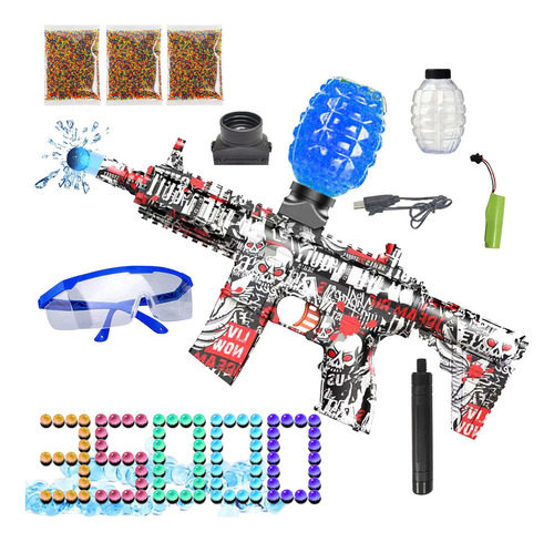 Pistola Splat Recargable M416 Gel Ball Blaster