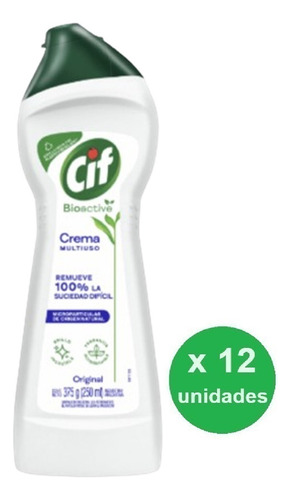 Pack Limpiador Cif Crema Original 375cc X 12uni - Dh Tienda