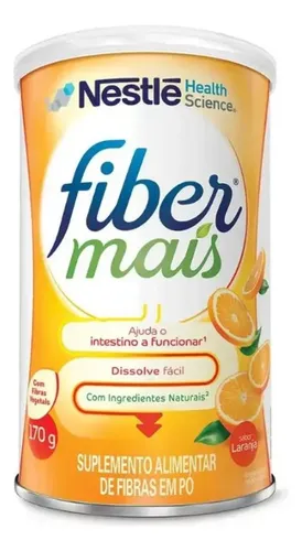 Suplemento Alimentar de Fibras Fibermais Laranja 170g