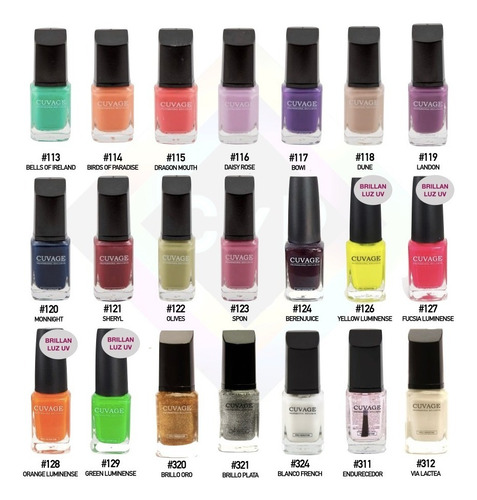 Imagen 7 de 10 de Esmaltes De Uñas Tradicional X 8 S Tacc Cuvage Kit Combo C
