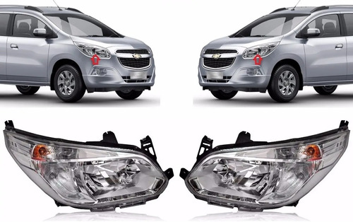 Optica Electrica Fondo Cromado Chevrolet Spin 2012/-