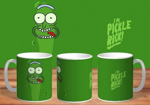Taza - Tazón De Ceramica Sublimada Rick Y Morty: Pickle Rick